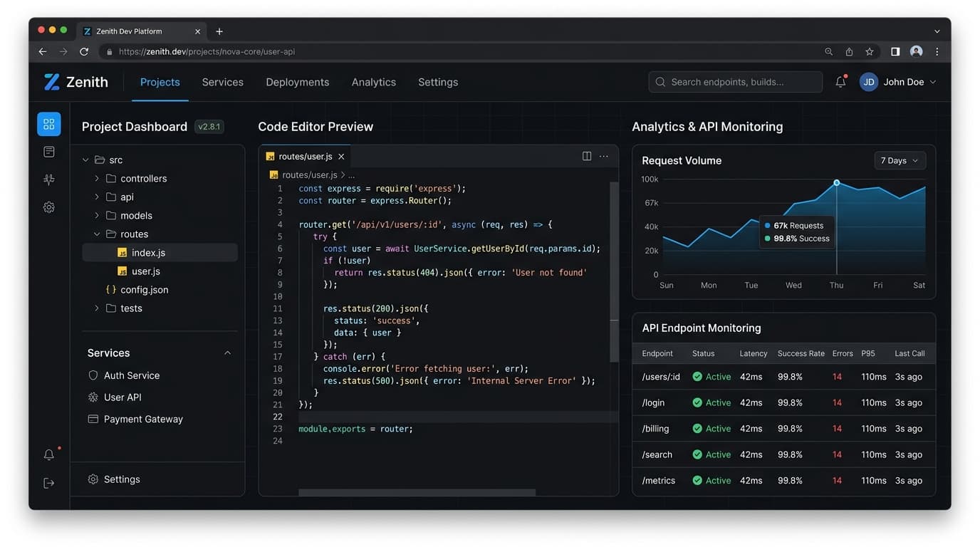 Zenith Developer Platform